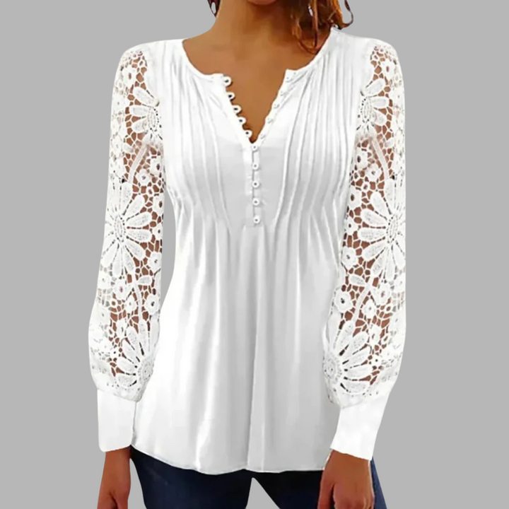 DELACROIX | Sophisticated Long Sleeve Blouse Marianne