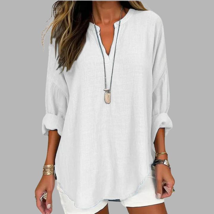 DELACROIX | Chic V-Neck Blouse Alicia