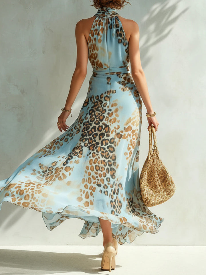 Daniela | Glamour Dress with Animal Print