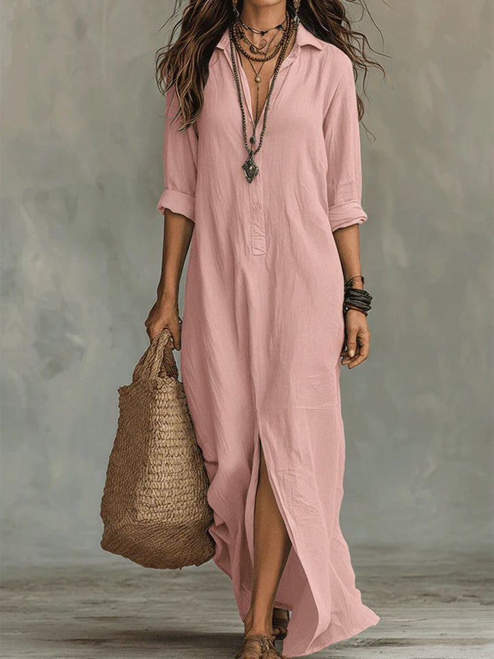 Sienna | Button-Up Maxi Dress