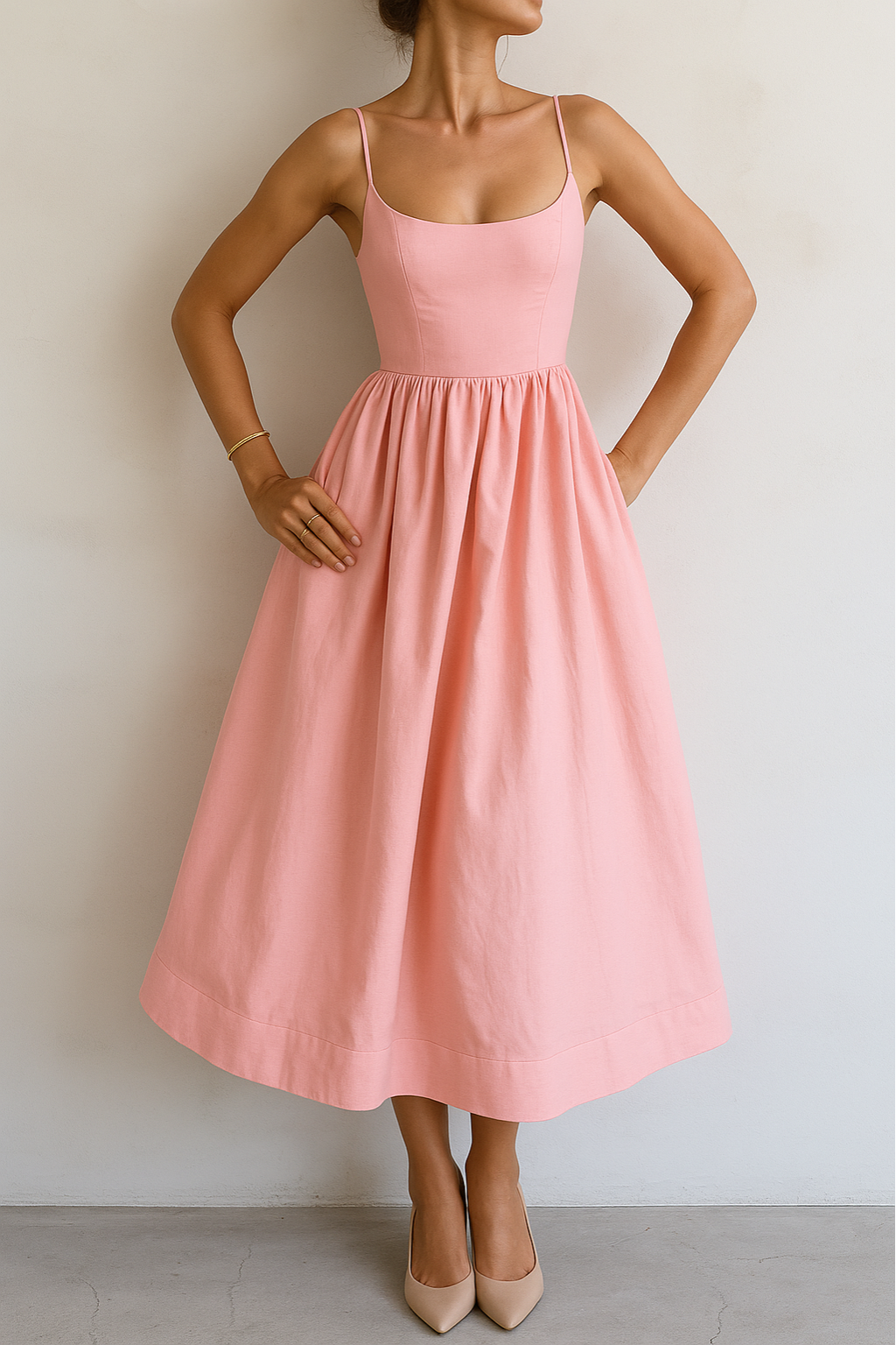 Elegant Flowing Summer Dress