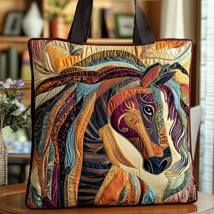 Artisanal Bag - Multicoloured Mosaic Horse