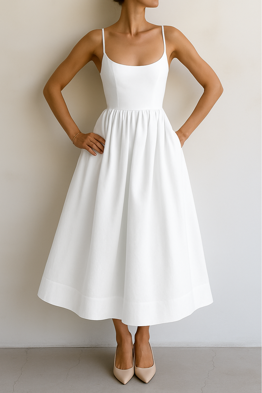 Elegant Flowing Summer Dress