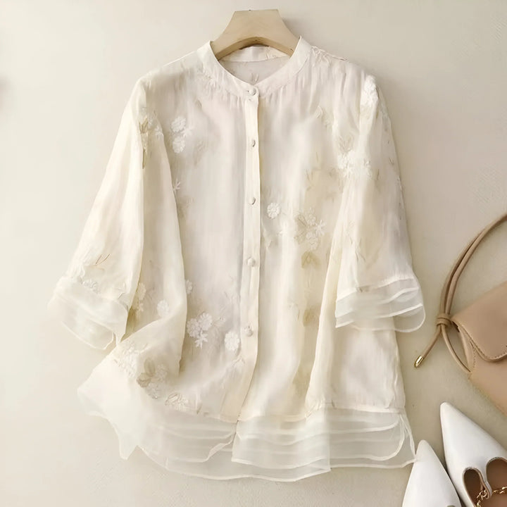 DELACROIX | Embroidered Cotton Top Mila