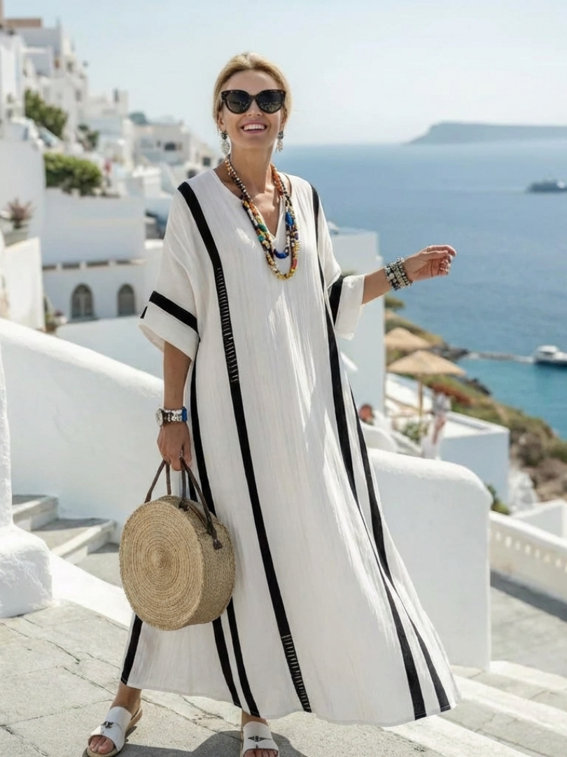 DELACROIX | Elvienne Short Sleeve Maxi Dress