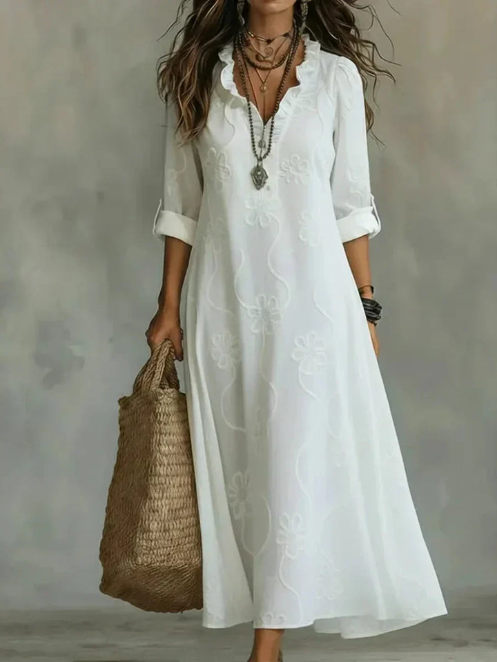 Daisy | Embroidered Maxi Dress