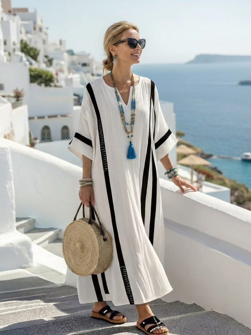 DELACROIX | Elvienne Short Sleeve Maxi Dress