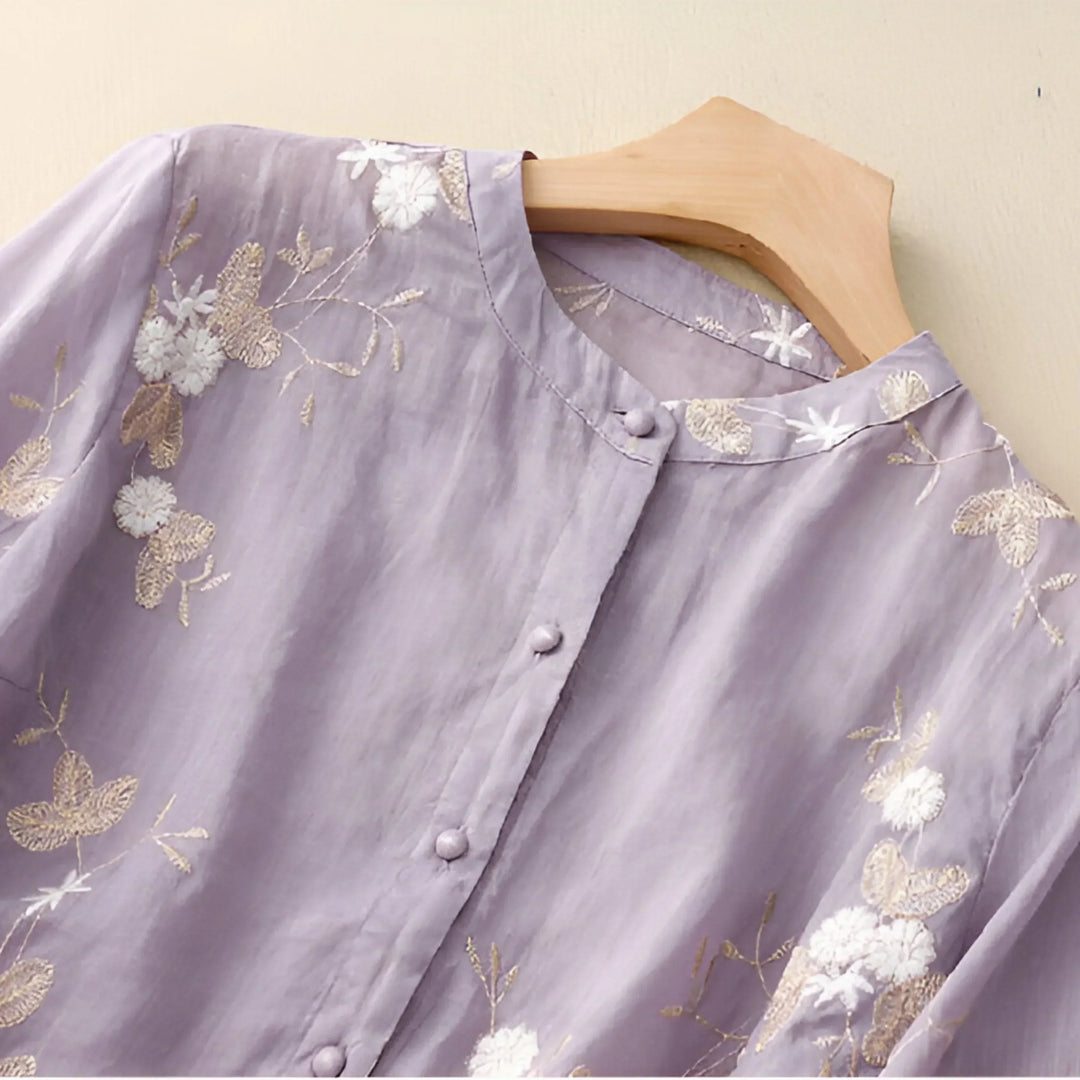 DELACROIX | Embroidered Cotton Top Mila