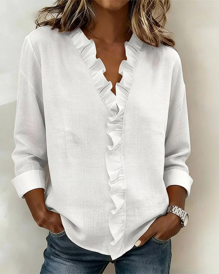 DELACROIX | Susan Ruffled Blouse