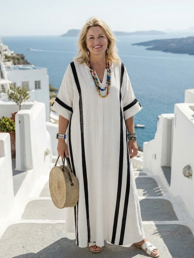 DELACROIX | Elvienne Short Sleeve Maxi Dress