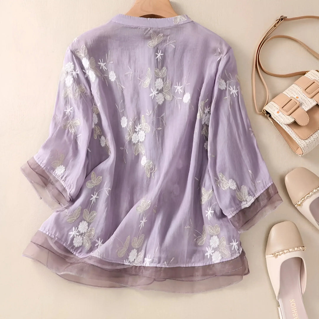 DELACROIX | Embroidered Cotton Top Mila
