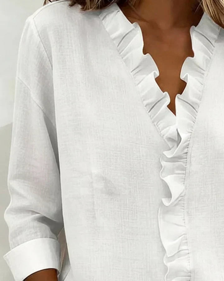 DELACROIX | Susan Ruffled Blouse