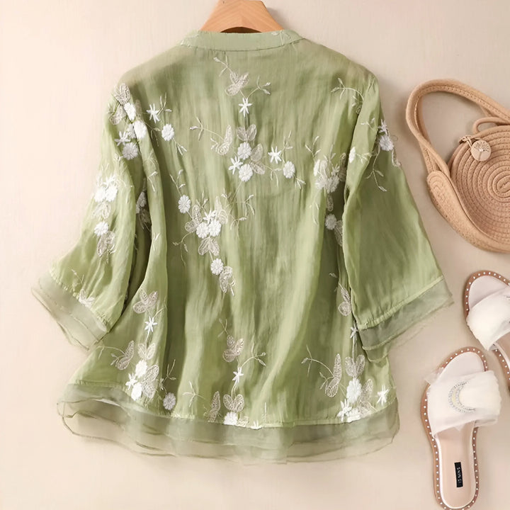 DELACROIX | Embroidered Cotton Top Mila