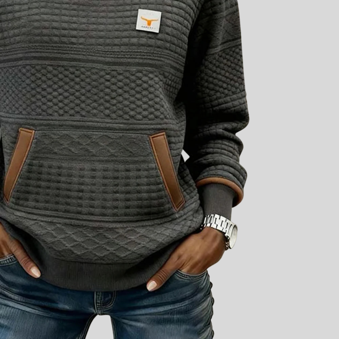Noelle™ | Crew Neck Colourblock Sweatshirt