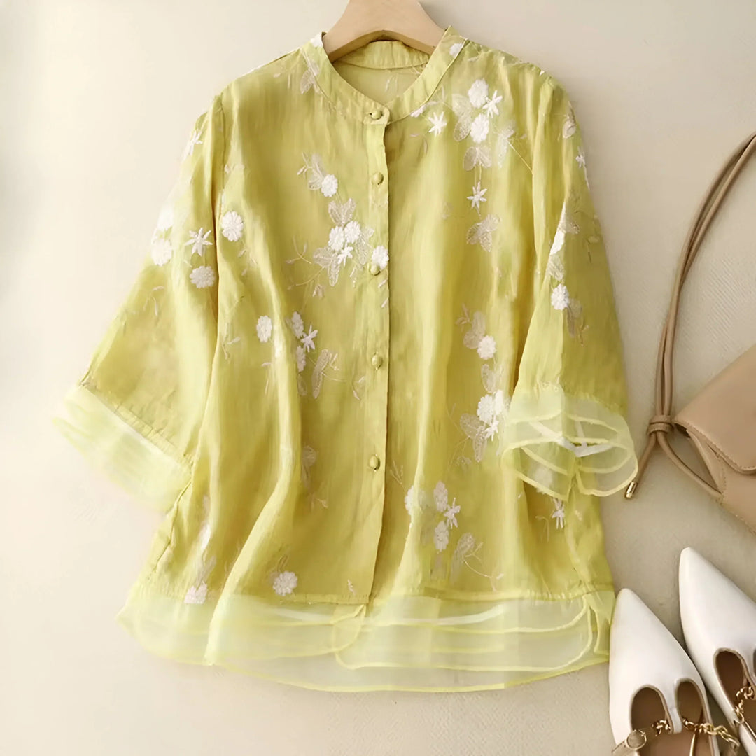 DELACROIX | Embroidered Cotton Top Mila