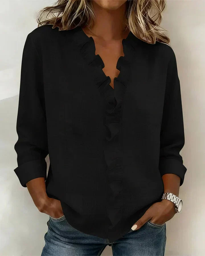 DELACROIX | Susan Ruffled Blouse