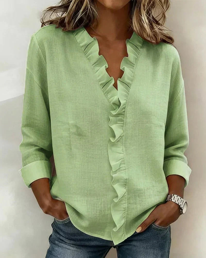 DELACROIX | Susan Ruffled Blouse