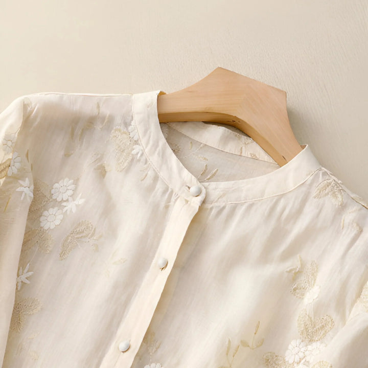 DELACROIX | Embroidered Cotton Top Mila