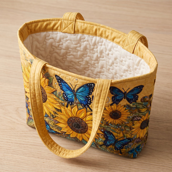 Artisan Bag - Sunflowers and Blue Butterflies