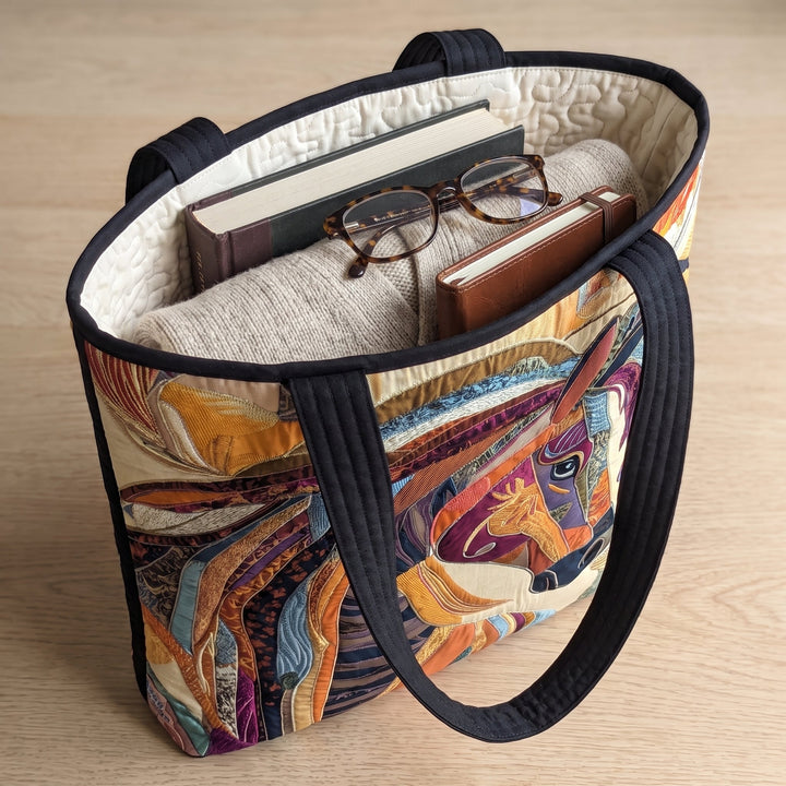 Artisanal Bag - Multicolored Mosaic Horse