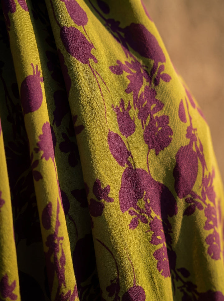 Floral Maxi Dress with Fluid Fall