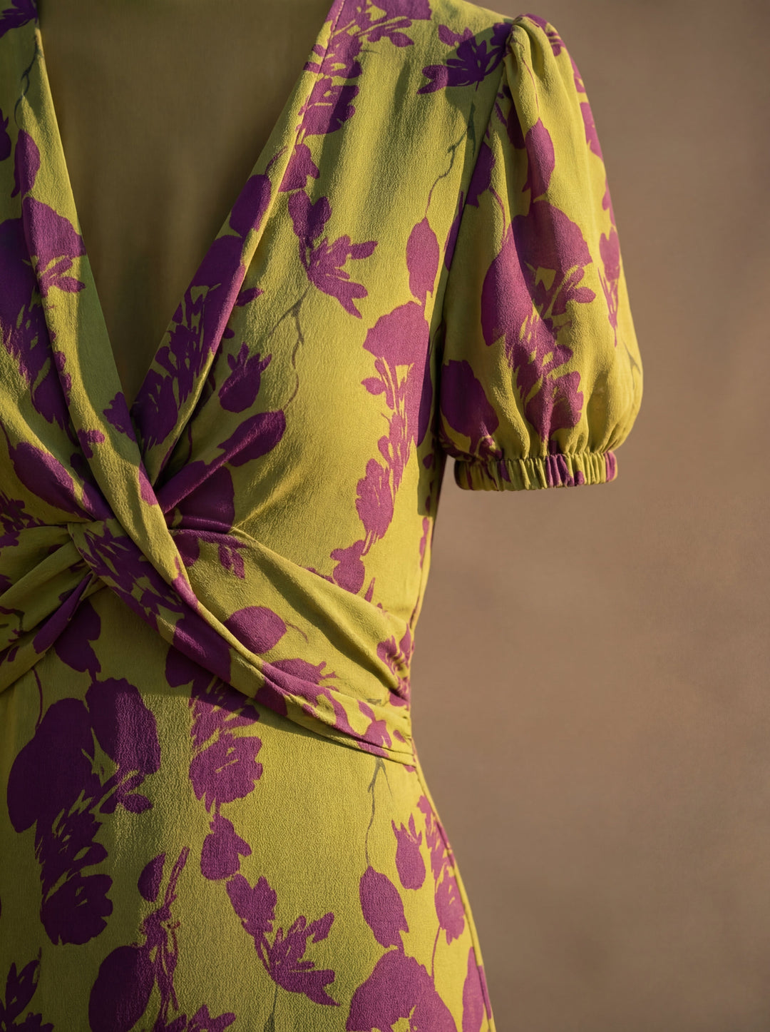Floral Maxi Dress with Fluid Fall