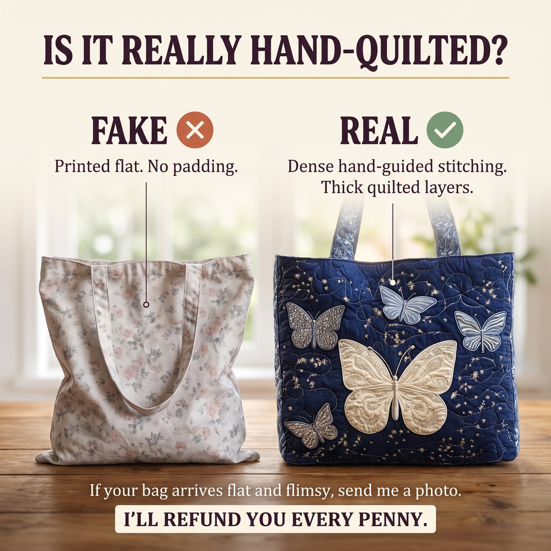 Artisanal Bag - Silver Butterfly