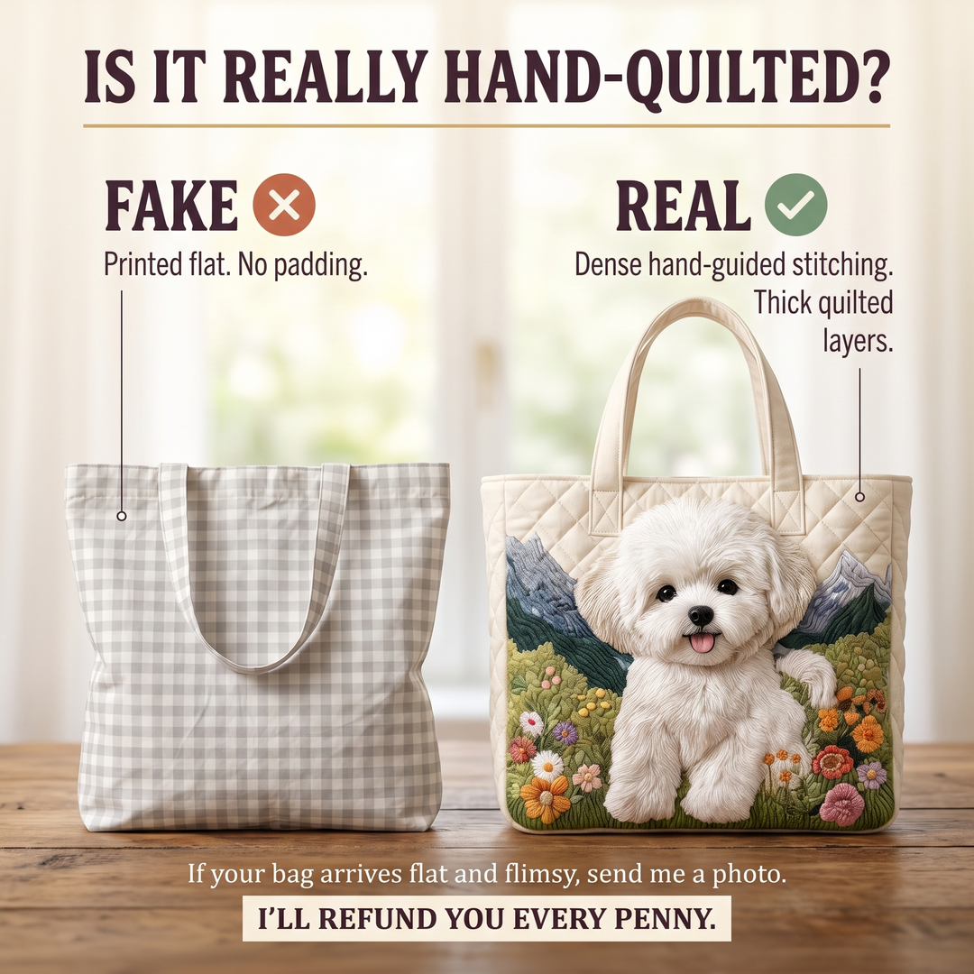 Artisan Quilted Bag - Enchanted Dog