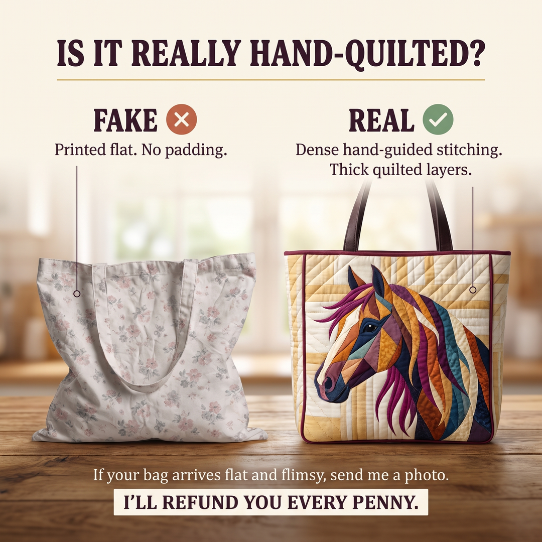 Artisanal Bag - Multicoloured Mosaic Horse