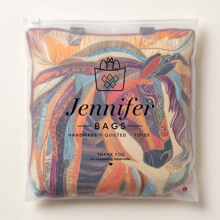 Artisanal Bag - Multicoloured Mosaic Horse