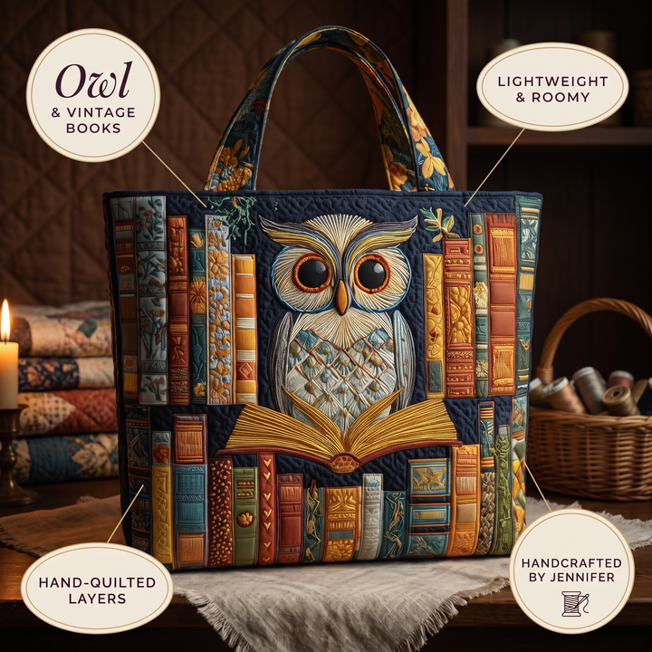 Artisan Tote - Owl and Vintage Books