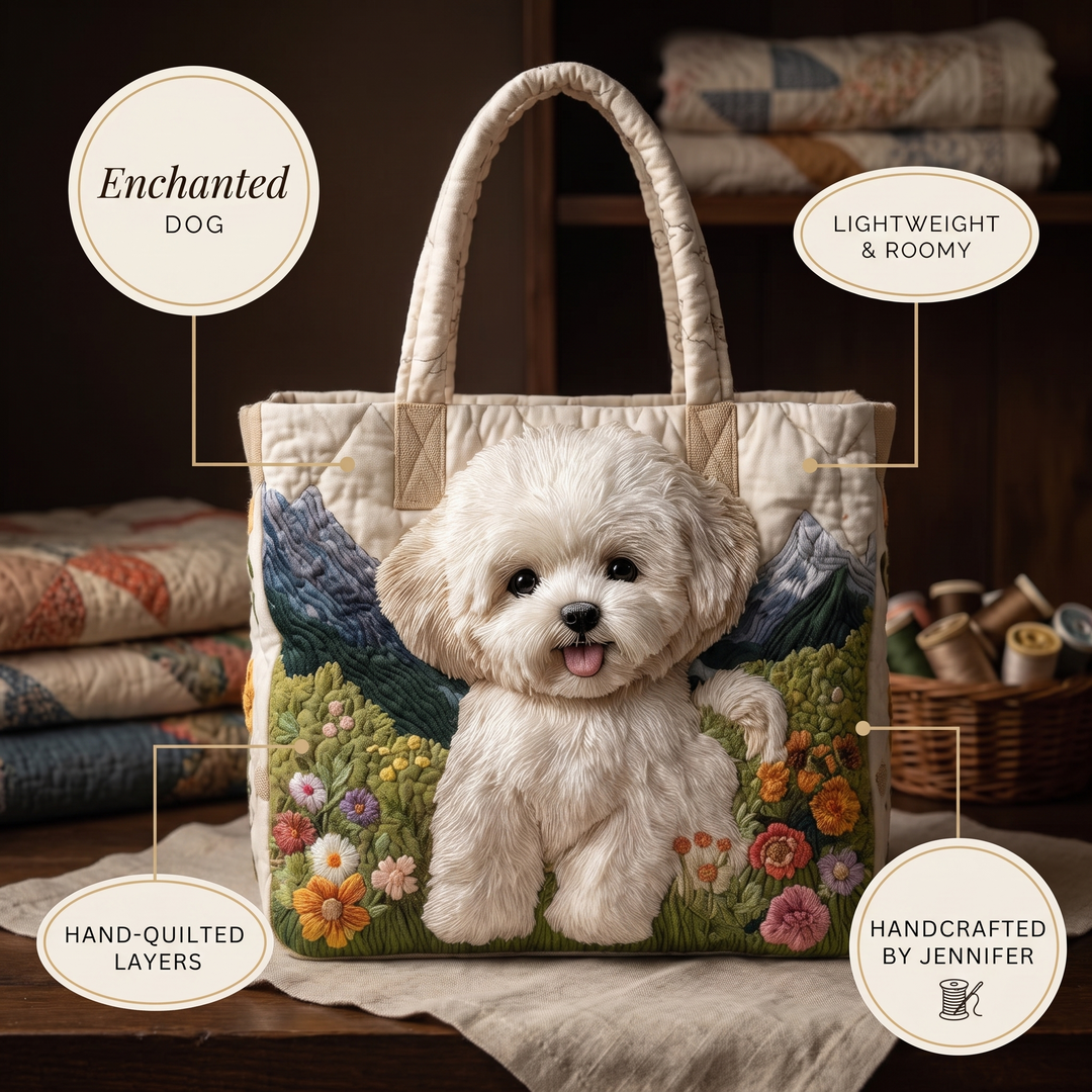 Artisan Quilted Bag - Enchanted Dog