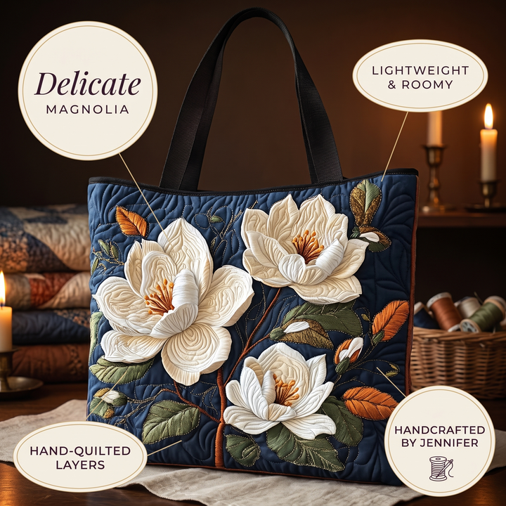 Artisan Quilted Bag - Delicate Magnolia