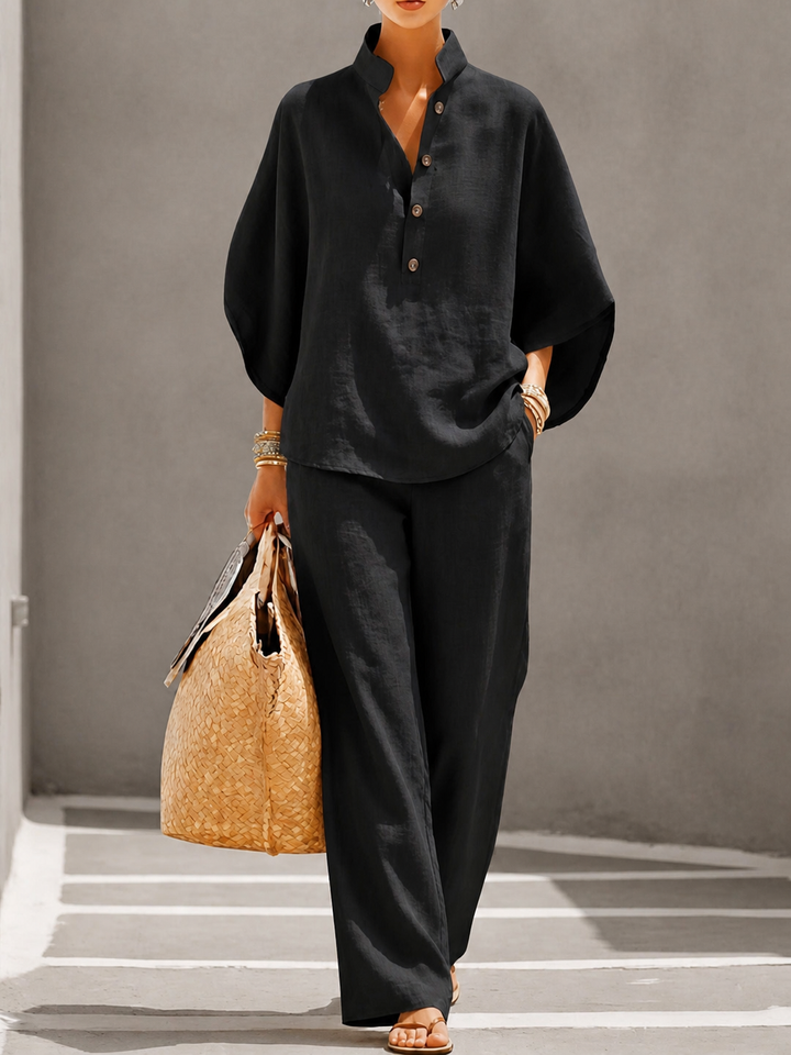 Vivian | Stand-Collar Two-Piece Set