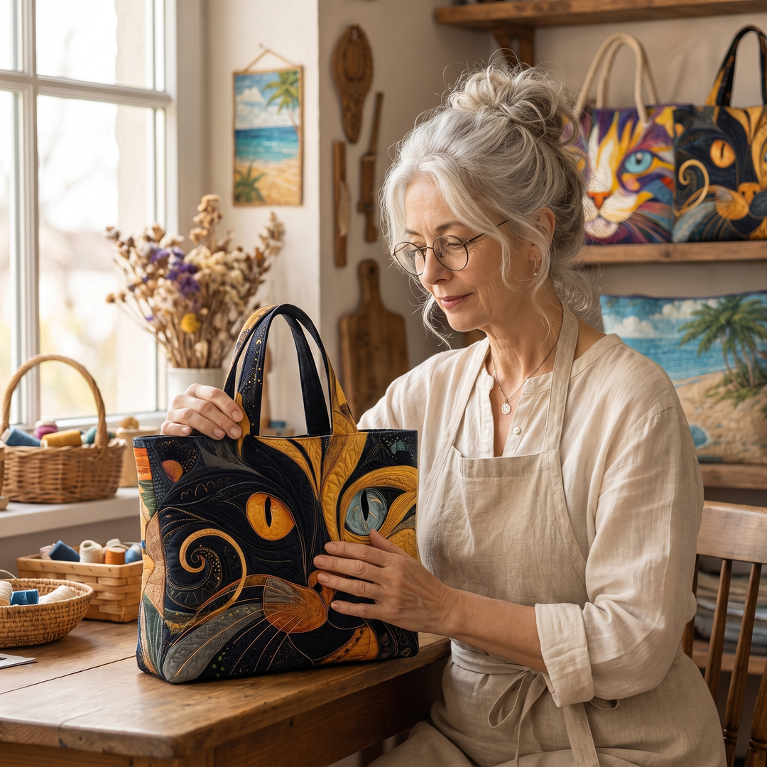 Artisanal Bag - Mystic Cat
