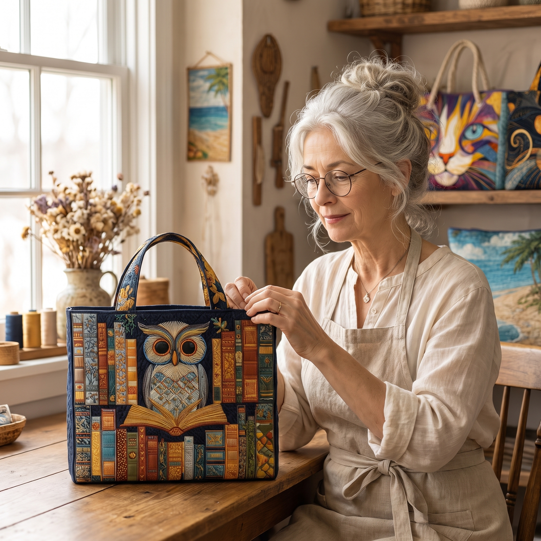 Artisan Tote - Owl and Vintage Books