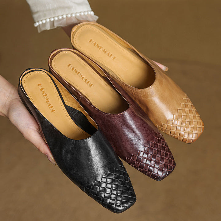 Genuine Leather Mules