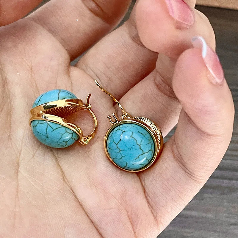 Vintage Turquoise Stud Earrings