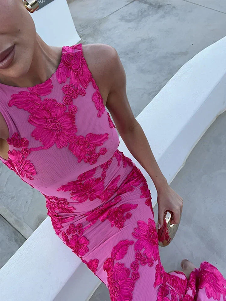 Timeless Floral Evening Gown
