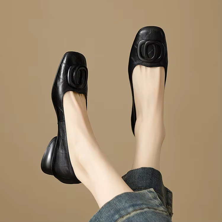 Opium - Leather Flats Brown