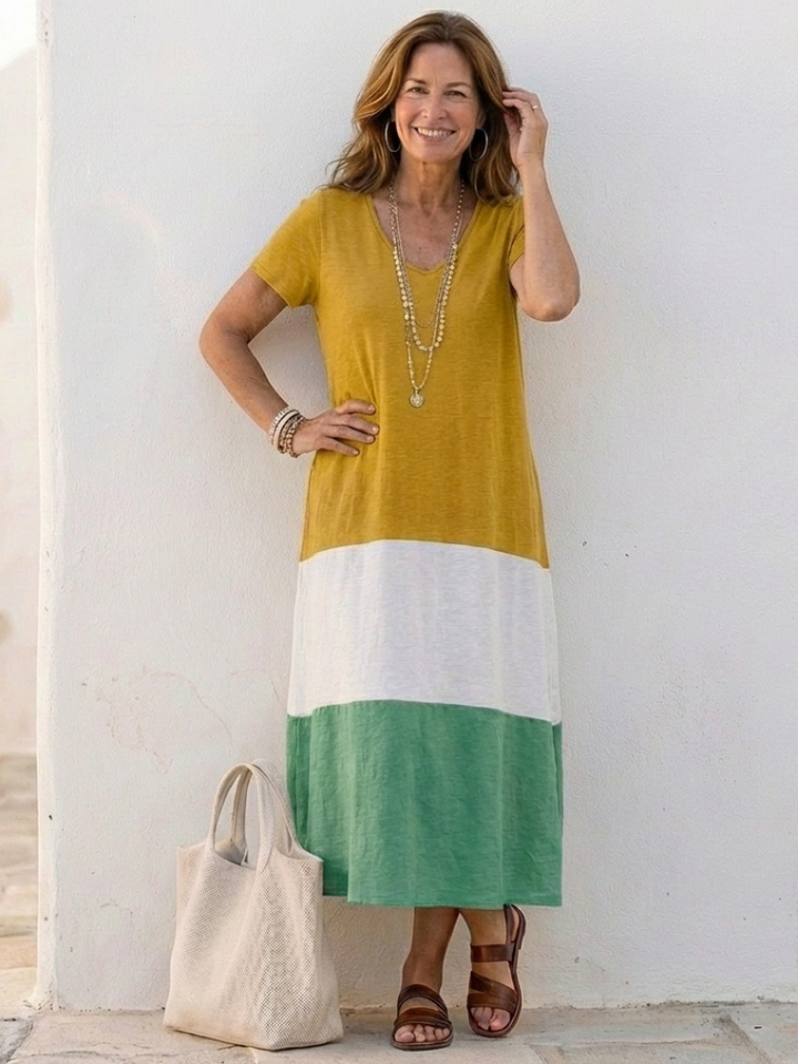 DELACROIX | Thailia Short Sleeve Midi Dress