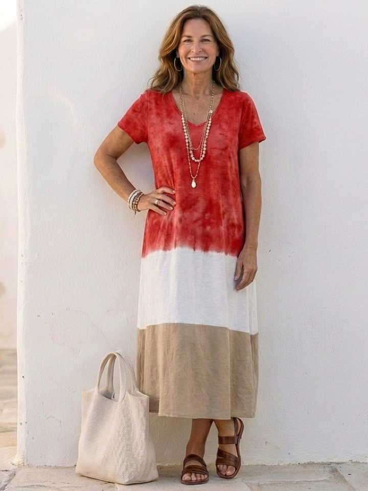 DELACROIX | Thailia Short Sleeve Midi Dress