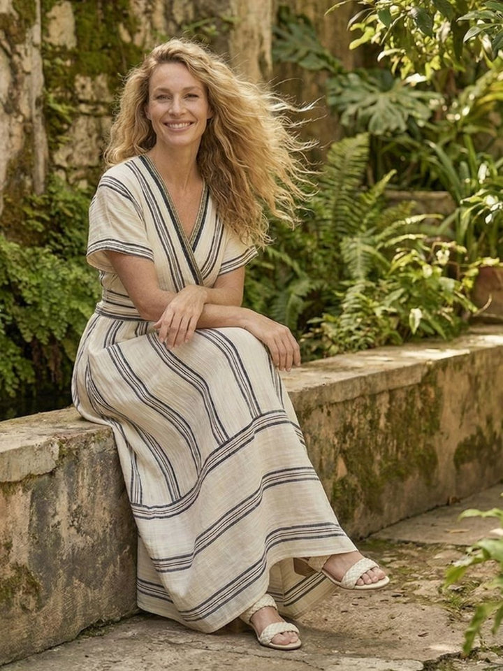 DELACROIX | Thalassa Short Sleeve Midi Dress