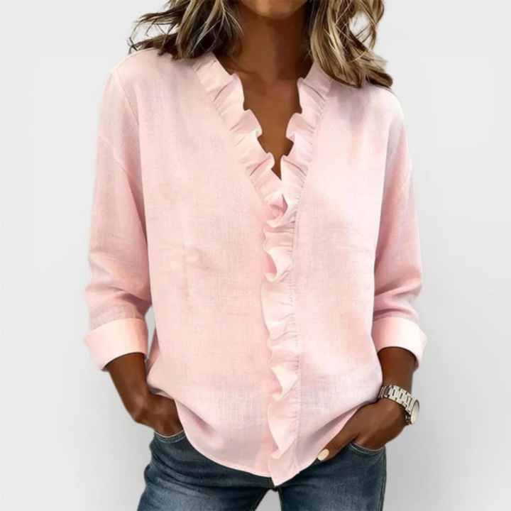 DELACROIX | Susan Ruffled Blouse