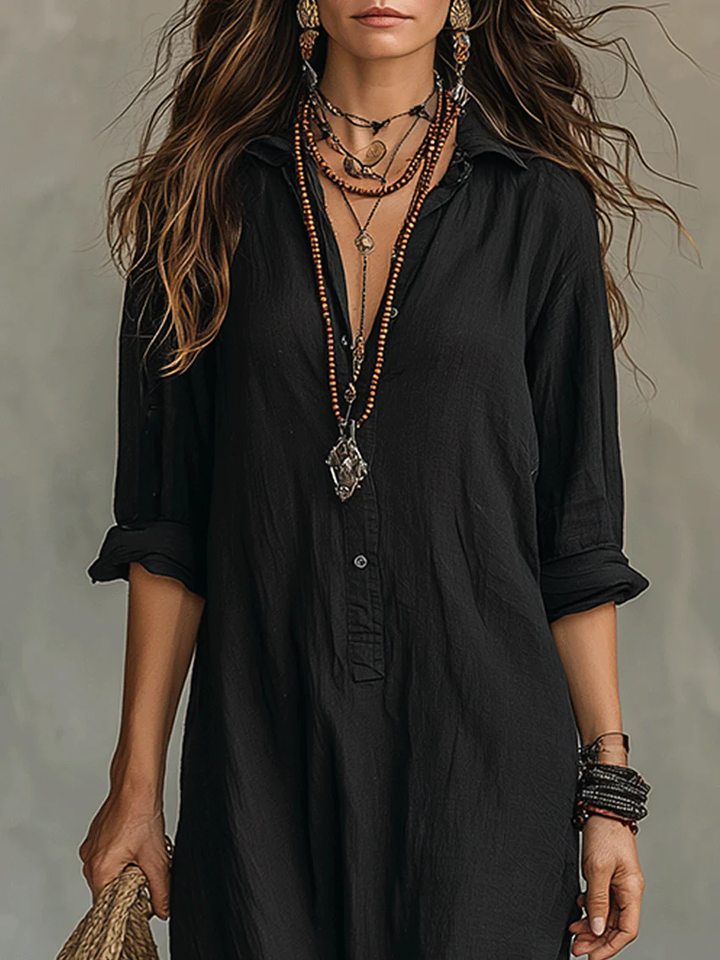 Sienna | Button-Up Maxi Dress