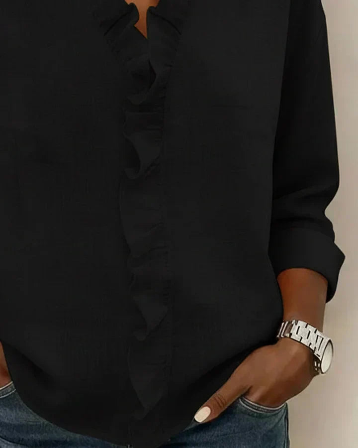 DELACROIX | Susan Ruffled Blouse