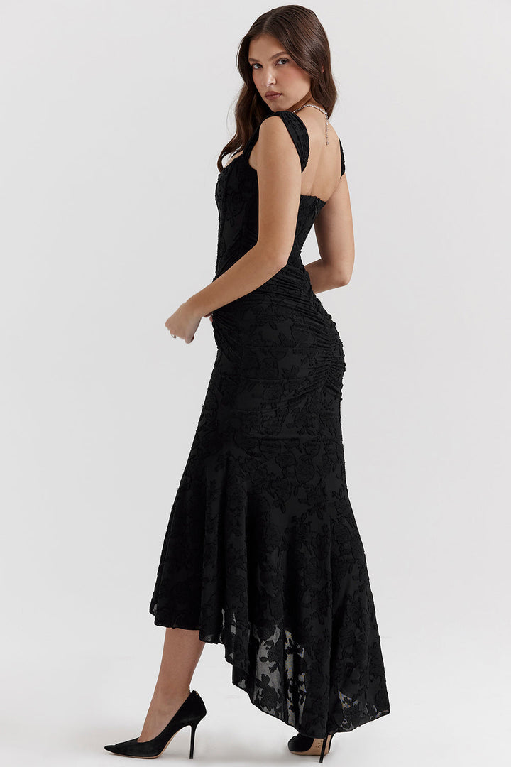 Sculpted Waist Midi Dress