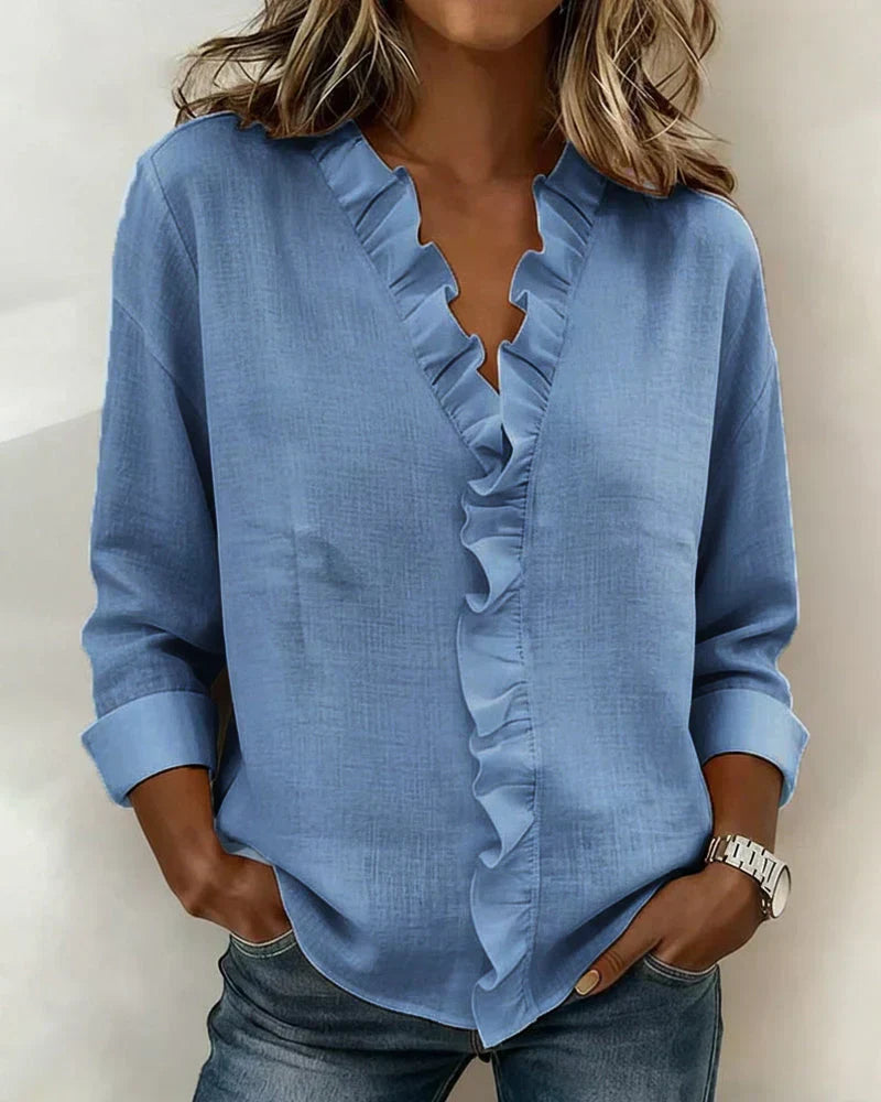 DELACROIX | Susan Ruffled Blouse