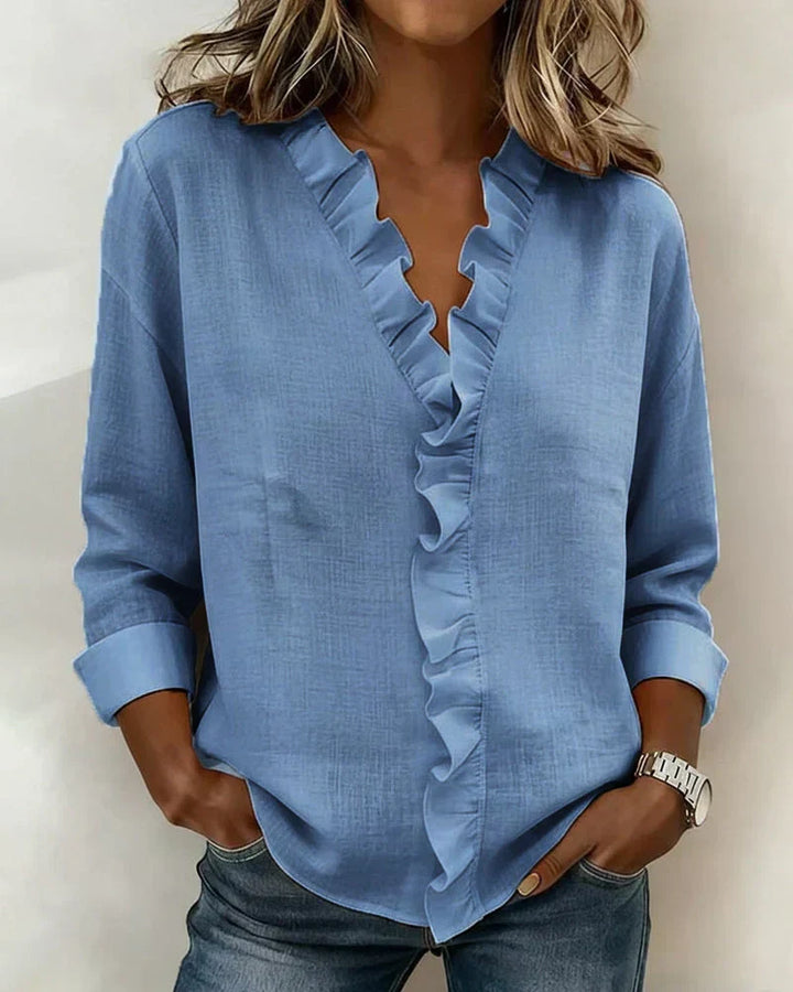 DELACROIX | Susan Ruffled Blouse