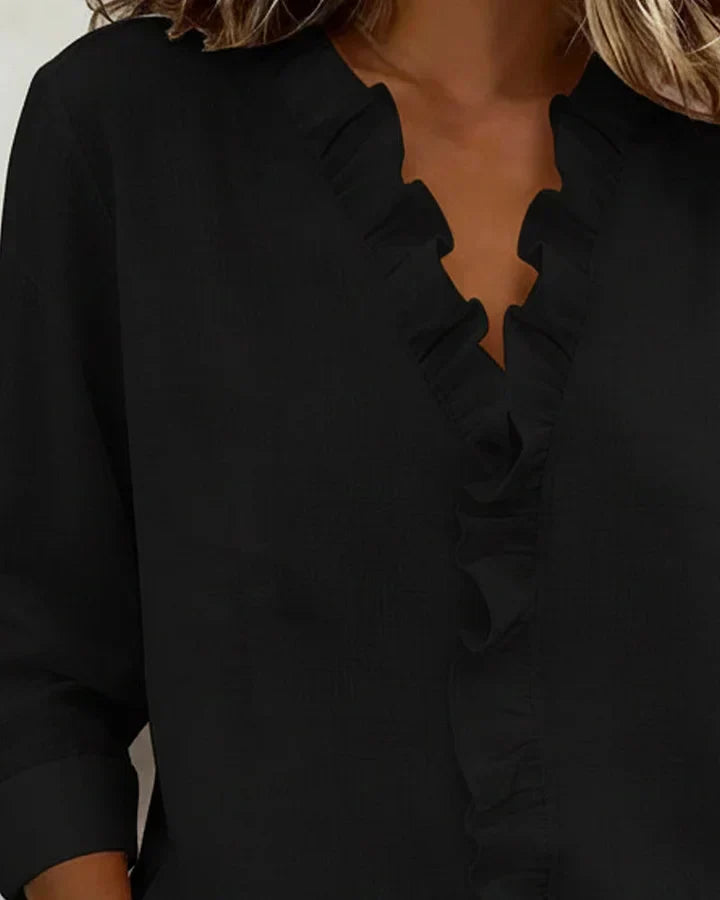 DELACROIX | Susan Ruffled Blouse